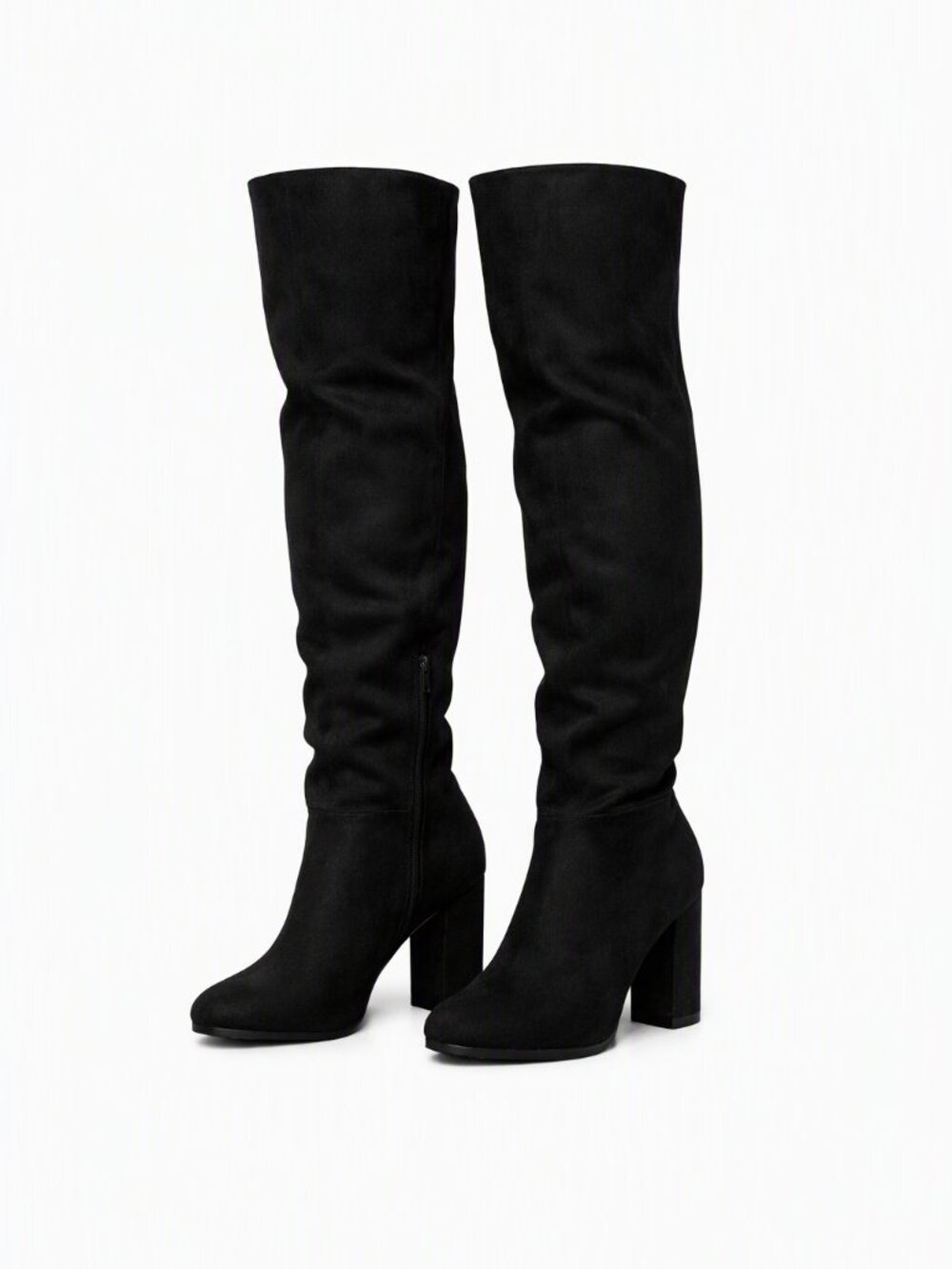 Ricci Boutique Brand Black Over-the-Knee Fashion Boots 7 1/2